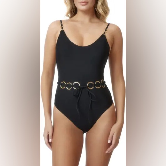 PQ SWIM Link Belted One piece swimsuit, Size Small, BRAND NEW, $164 - Picture 3 of 10